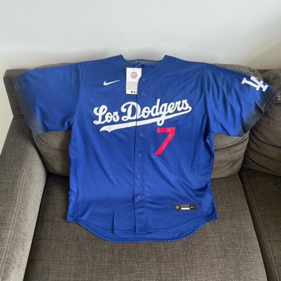 Nike Authentic Los Angeles Dodgers City Connect Julio Urias Jersey Men’s Sz L - Picture 1 of 10